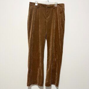 Coldwater Creek Womens Whisper Corduroy Wide Leg Pants 16 Brown Western Normcore